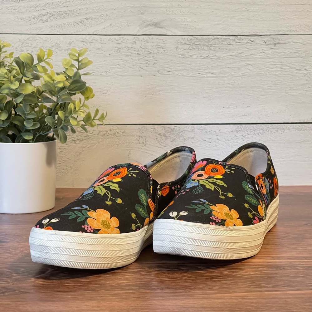 Keds X Rifle Paper Co Triple Decker in Lively Floral